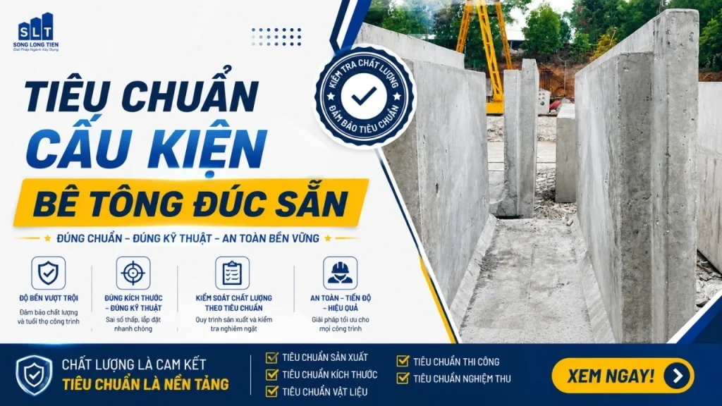 quy trình sản xuất cấu kiện bê tông đúc sẵn