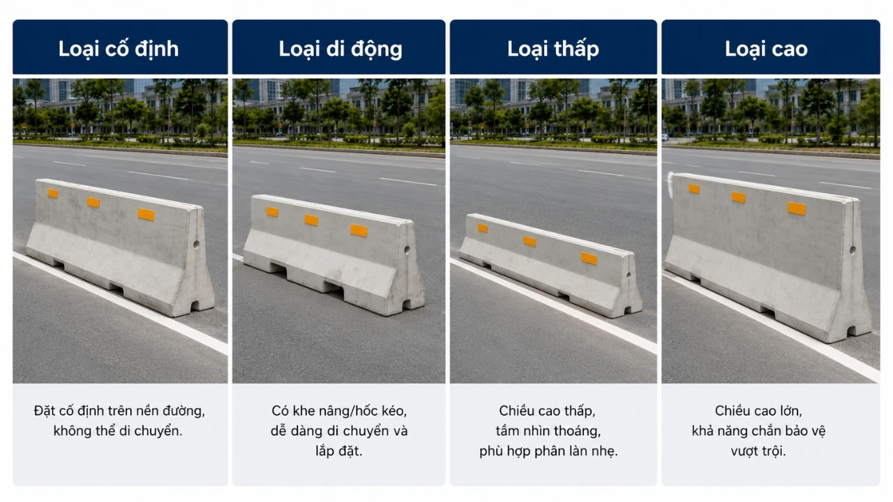 Dải Phân Cách Bê Tông