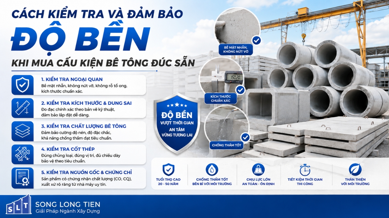 Độ Bền Và Tuổi Thọ Của Cấu Kiện Bê Tông Đúc Sẵn