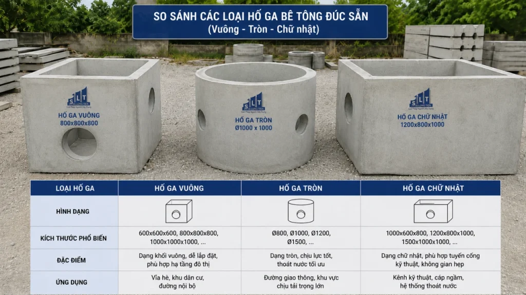 Hố Ga Bê Tông Đúc Sẵn: