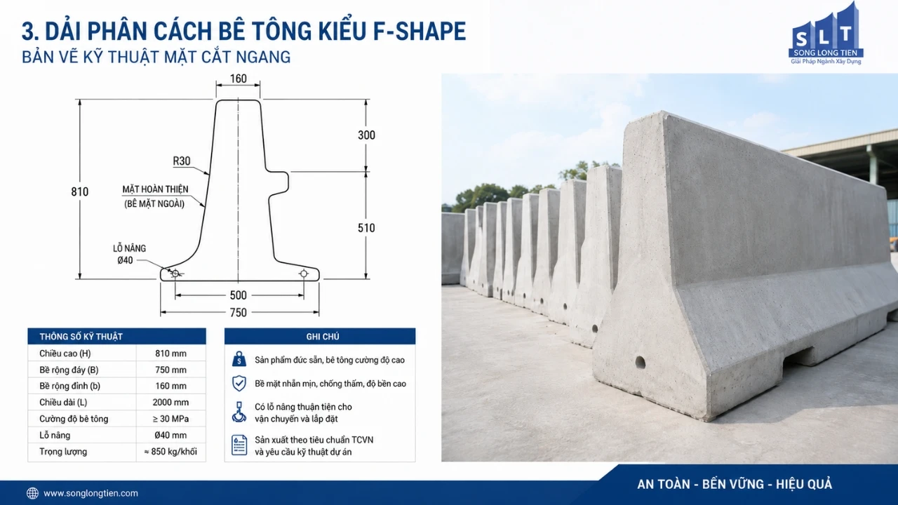 Dải Phân Cách Bê Tông